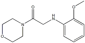 2-[(2-methoxyphenyl)amino]-1-(morpholin-4-yl)ethan-1-one Structure