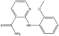 2-[(2-methoxyphenyl)amino]pyridine-3-carbothioamide Struktur