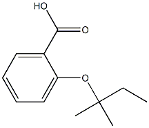 2-[(2-methylbutan-2-yl)oxy]benzoic acid 结构式