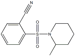 2-[(2-methylpiperidin-1-yl)sulfonyl]benzonitrile 化学構造式