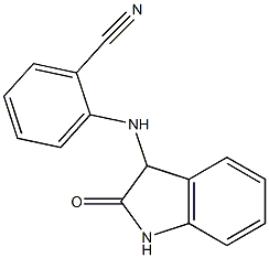 2-[(2-oxo-2,3-dihydro-1H-indol-3-yl)amino]benzonitrile Structure
