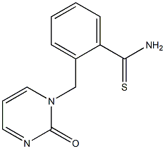 2-[(2-oxopyrimidin-1(2H)-yl)methyl]benzenecarbothioamide Structure