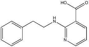 2-[(2-phenylethyl)amino]pyridine-3-carboxylic acid,,结构式
