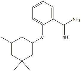 2-[(3,3,5-trimethylcyclohexyl)oxy]benzene-1-carboximidamide 结构式