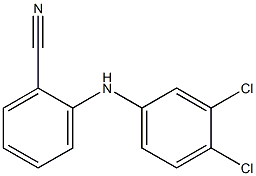 2-[(3,4-dichlorophenyl)amino]benzonitrile 化学構造式