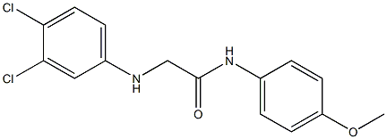 2-[(3,4-dichlorophenyl)amino]-N-(4-methoxyphenyl)acetamide Structure