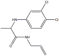 2-[(3,4-dichlorophenyl)amino]-N-(prop-2-en-1-yl)propanamide Structure