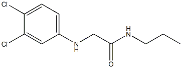 2-[(3,4-dichlorophenyl)amino]-N-propylacetamide,,结构式
