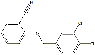 2-[(3,4-dichlorophenyl)methoxy]benzonitrile 化学構造式