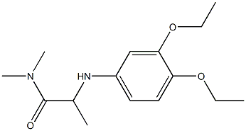2-[(3,4-diethoxyphenyl)amino]-N,N-dimethylpropanamide,,结构式