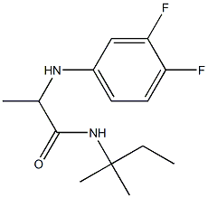 2-[(3,4-difluorophenyl)amino]-N-(2-methylbutan-2-yl)propanamide|