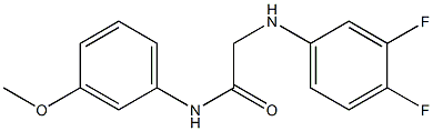 2-[(3,4-difluorophenyl)amino]-N-(3-methoxyphenyl)acetamide 结构式