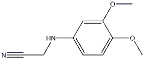 2-[(3,4-dimethoxyphenyl)amino]acetonitrile 结构式