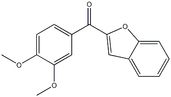 2-[(3,4-dimethoxyphenyl)carbonyl]-1-benzofuran Structure