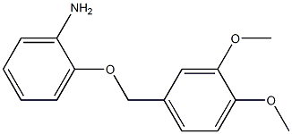 2-[(3,4-dimethoxyphenyl)methoxy]aniline 化学構造式