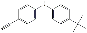 4-[(4-tert-butylphenyl)amino]benzonitrile Struktur