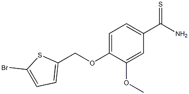 4-[(5-bromothiophen-2-yl)methoxy]-3-methoxybenzene-1-carbothioamide