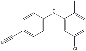 4-[(5-chloro-2-methylphenyl)amino]benzonitrile Structure