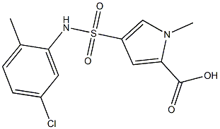 4-[(5-chloro-2-methylphenyl)sulfamoyl]-1-methyl-1H-pyrrole-2-carboxylic acid