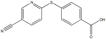 4-[(5-cyanopyridin-2-yl)thio]benzoic acid|