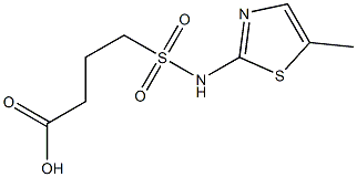 4-[(5-methyl-1,3-thiazol-2-yl)sulfamoyl]butanoic acid|