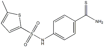 4-[(5-methylthiophene-2-)sulfonamido]benzene-1-carbothioamide,,结构式