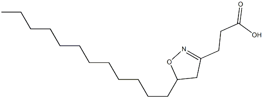 4,5-Dihydro-5-dodecylisoxazole-3-propionic acid Struktur