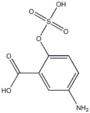 5-Amino-2-sulfooxybenzoic acid 结构式