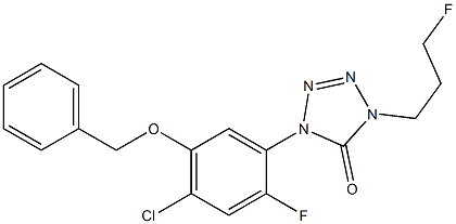 1-(2-Fluoro-4-chloro-5-benzyloxyphenyl)-4-(3-fluoropropyl)-1H-tetrazol-5(4H)-one