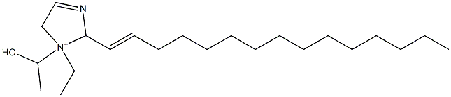 1-Ethyl-1-(1-hydroxyethyl)-2-(1-pentadecenyl)-3-imidazoline-1-ium Struktur