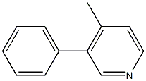 3-phenyl-4-methylpyridine 化学構造式