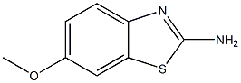 6-甲氧基-2-氨基苯并噻唑, , 结构式