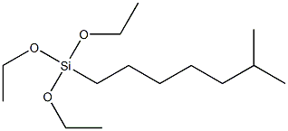 Isooctyltriethoxysilane 化学構造式