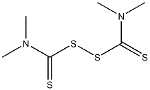 双(二甲基硫代氨基甲酰基)二硫化物 结构式