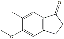 5-METHOXY-6-METHYLINDAN-1-ONE,,结构式
