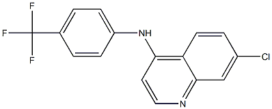 7-CHLORO-N-[4-(TRIFLUOROMETHYL)PHENYL]QUINOLIN-4-AMINE Structure