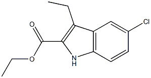 ETHYL 5-CHLORO-3-ETHYL-1H-INDOLE-2-CARBOXYLATE Struktur