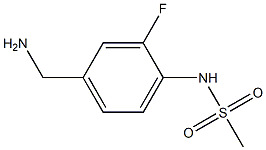 N-[4-(AMINOMETHYL)-2-FLUOROPHENYL]METHANESULFONAMIDE,,结构式