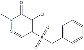5-(benzylsulfonyl)-4-chloro-2-methyl-2,3-dihydropyridazin-3-one 化学構造式