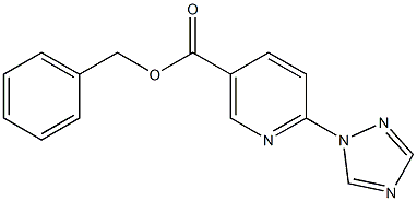 benzyl 6-(1H-1,2,4-triazol-1-yl)nicotinate 化学構造式