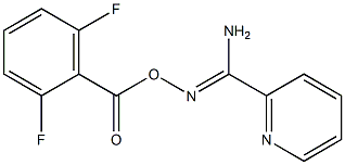 O2-(2,6-difluorobenzoyl)pyridine-2-carbohydroximamide,,结构式