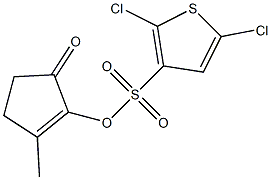 2-methyl-5-oxocyclopent-1-enyl 2,5-dichlorothiophene-3-sulfonate Structure