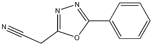 2-(5-phenyl-1,3,4-oxadiazol-2-yl)acetonitrile 结构式