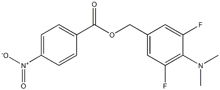 4-(dimethylamino)-3,5-difluorobenzyl 4-nitrobenzoate,,结构式