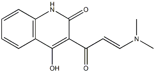 3-[3-(dimethylamino)acryloyl]-4-hydroxy-2(1H)-quinolinone Structure