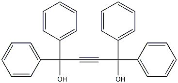 1,1,4,4-tetraphenylbut-2-yne-1,4-diol 化学構造式