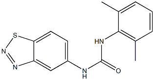 N-(1,2,3-benzothiadiazol-5-yl)-N'-(2,6-dimethylphenyl)urea Structure