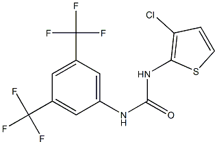 N-(3-chloro-2-thienyl)-N'-[3,5-di(trifluoromethyl)phenyl]urea Structure