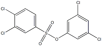 3,5-dichlorophenyl 3,4-dichlorobenzene-1-sulfonate Struktur