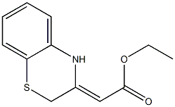 ethyl 2-[2H-1,4-benzothiazin-3(4H)-yliden]acetate 结构式